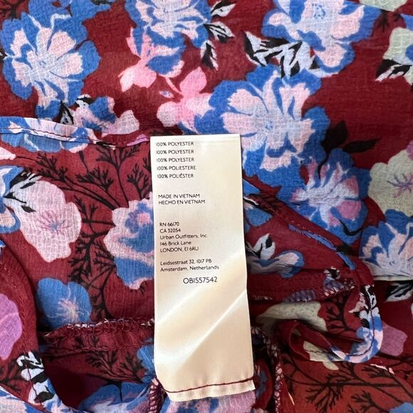 FREE PEOPLE Maybel Floral Blouse Size Small - Picture 10 of 12